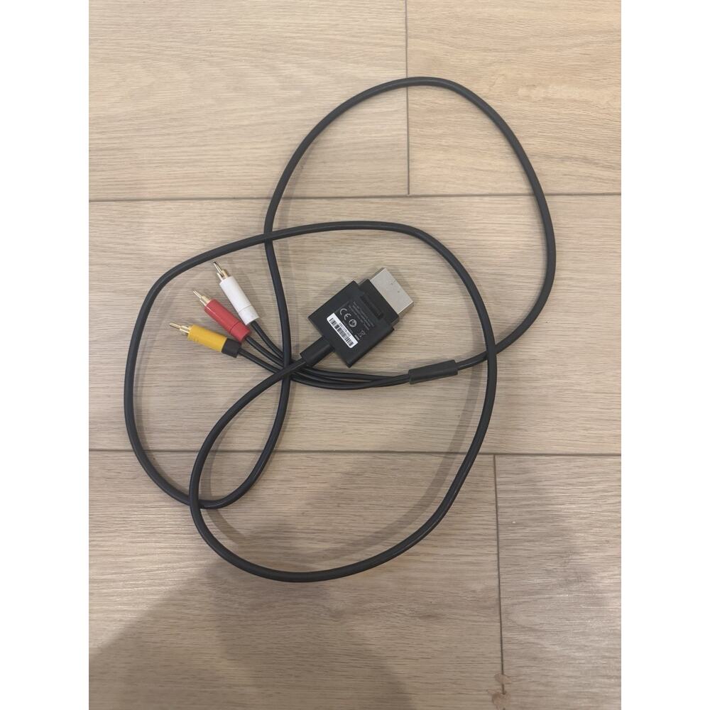 Genuine Official OEM Microsoft XBOX 360 Composite AV Cable X821376-001 Tested